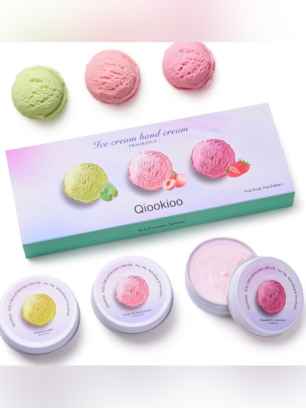 3 Piece Ice Cream Hand Cream Set